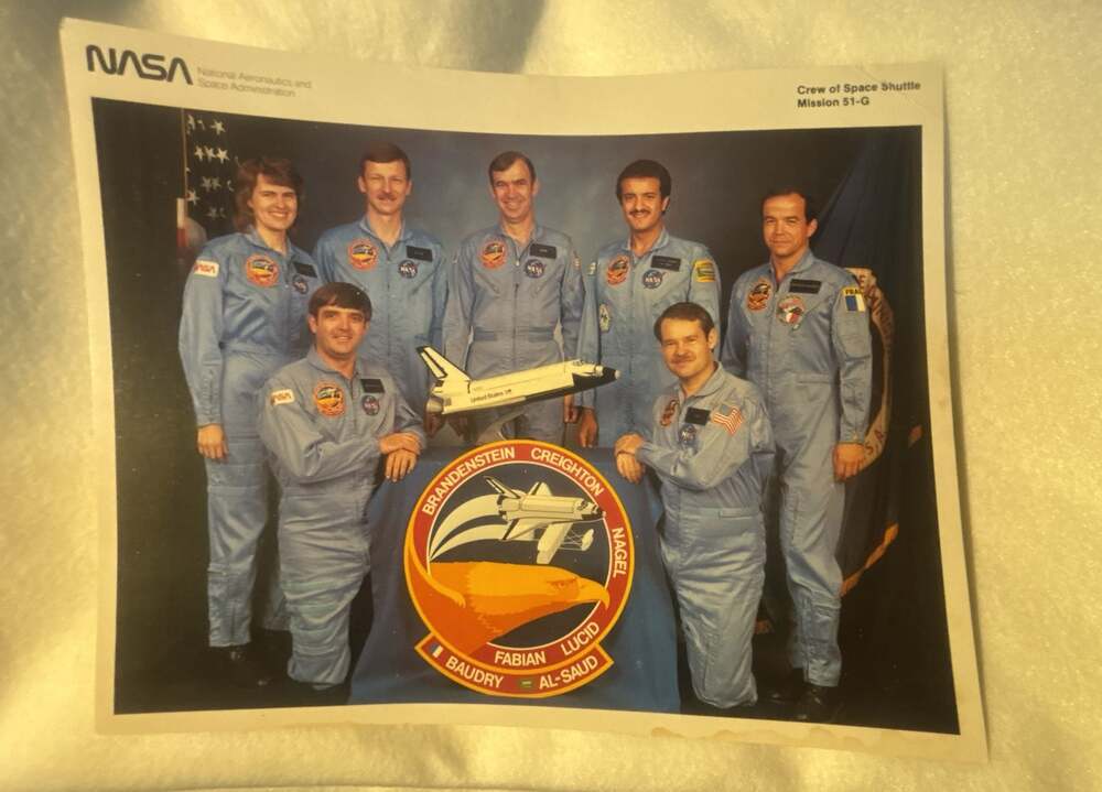 Vintage NASA Crew Of The Space Shuttle Orbital Flight 8x10 Print
